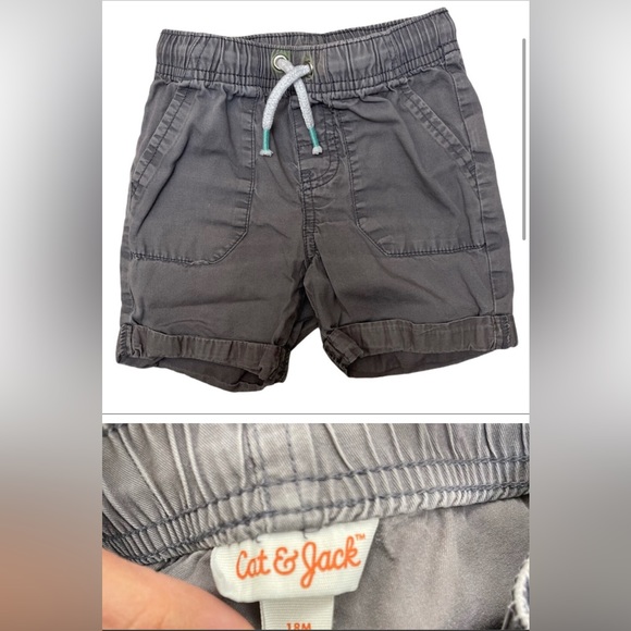 Kids pair of cat and jack shorts and Oshkosh mini pullover - Picture 4 of 7